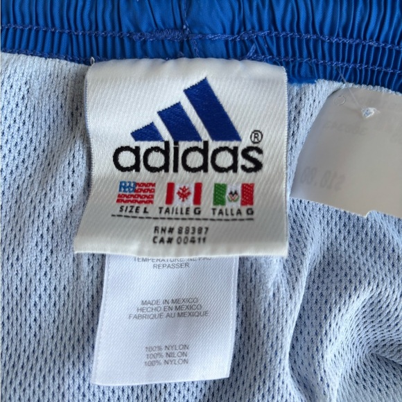 RARE ADIDAS SOCCER BLUE SHORTS (GREAT CONDITION) L - Picture 9 of 16